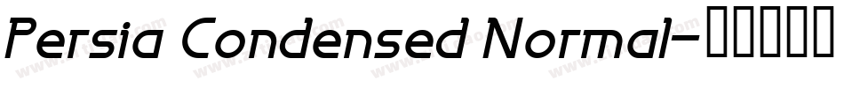 Persia Condensed Normal字体转换